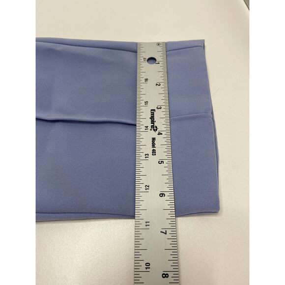 Nine West Slim Straight Blue Track Pants Drawstring Plus Size 14 Stretch Elastic - Picture 9 of 9